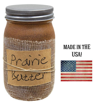 Prairie Butter Jar Candle, 16oz - The Fox Decor